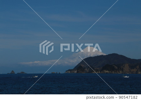 萩谷海岸的富士山 萩谷海岸的富士山 90547182