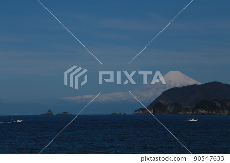 萩谷海岸的富士山 萩谷海岸的富士山 90547633