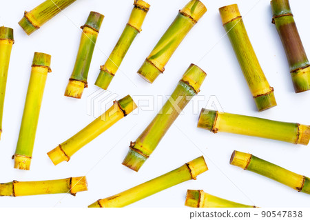 Sugar cane on white background. 90547838