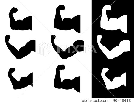 Muscle arm vector design illustration isolated on white background 90548418