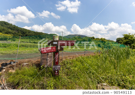Nara Prefecture Yamanobe no Michi Guide Sign 90549113