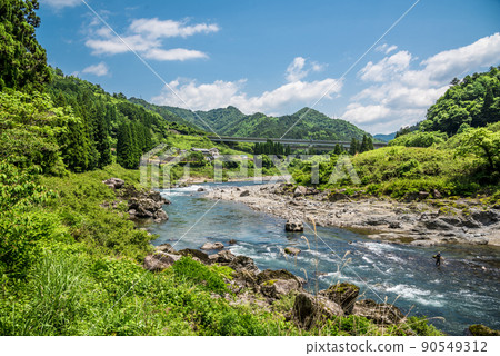 《Gifu Prefecture》 Gujo City Nagara River 《Gifu Prefecture》 Gujo City Nagara River 90549312