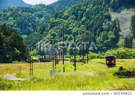 《Gifu Prefecture》 Gujo City Nagaragawa Railway 90549923