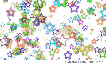 CG star background material for many colorful stars CG star background material for many colorful stars 90550744