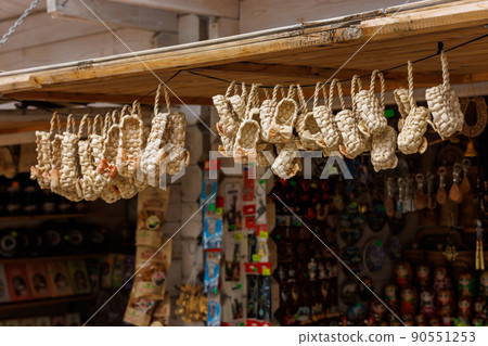 many small bast shoes amulet and souvenir many small bast shoes amulet and souvenir 90551253