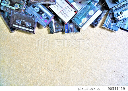 A large amount of cassette tape 90551439