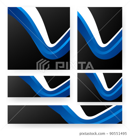 multicolor wave texture gradient basic color set templates for business 90551495