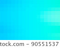 Gradient light sky blue background. Geometric texture from light blue squares. Abstract pattern of square pixels. A backing of mosaic squares. Vector backdrop for branding, calendar, card, banner 90551537
