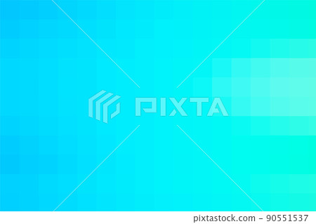 Gradient light sky blue background. Geometric texture from light blue squares. Abstract pattern of square pixels. A backing of mosaic squares. Vector backdrop for branding, calendar, card, banner 90551537