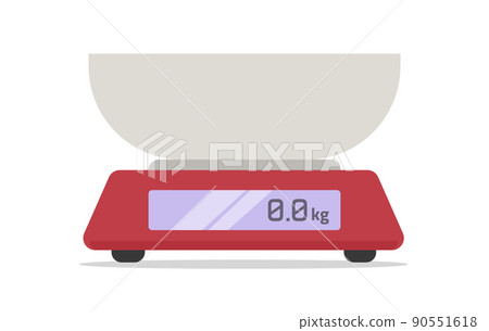 Scale kitchen flat for food vector isolated or digital weight balance icon cut out graphic cartoon clipart illustration, electronic libra weight closeup cutout object image Scale kitchen flat for food vector isolated or digital weight balance icon cut out graphic cartoon clipart illustration, electronic libra weight closeup cutout object image 90551618