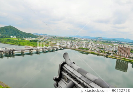 從犬山城天守閣看到的木曾川 90552738