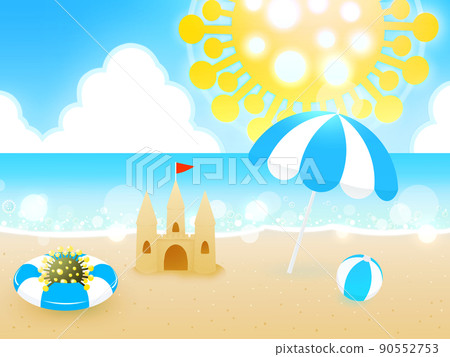 Sea and new coronavirus 90552753