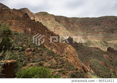 Amazing View on Barranco de Guayadeque, Gran Canaria, Canary Island, Spain, Europe 90552811