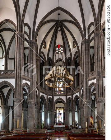 Interior of San Juan Bautista Church at Arucas, Gran Canaria Island, Canary Islands, Spain 90552856
