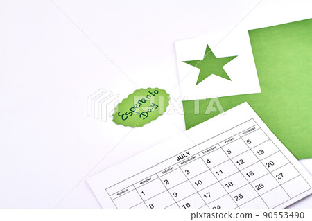 Esperanto day concept. Top view flat lay. 90553490