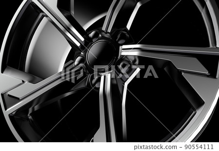 Close up of a beautiful rim. 3D illustration 90554111