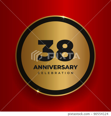38 years anniversary celebration background. 38 years anniversary celebration background. 90554124