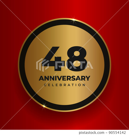 48 years anniversary celebration background. 90554142