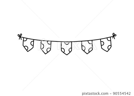 Cute festive bunting for a party Cute festive bunting for a party 90554542