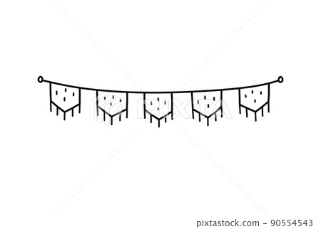 Cute festive bunting for a party Cute festive bunting for a party 90554543