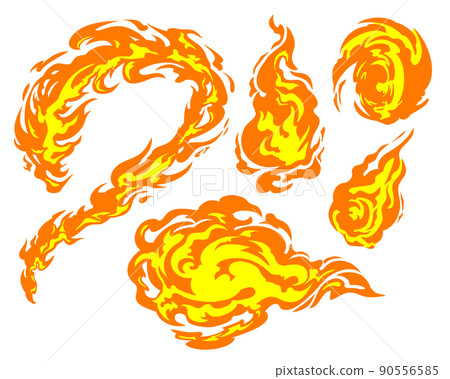 各種火球和火焰 各種火球和火焰 90556585