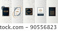 Vintage collection of design elements,labels,icon,frames, for logo,packaging,vector design of luxury products.for perfume,soap,wine, lotion Isolated 90556823
