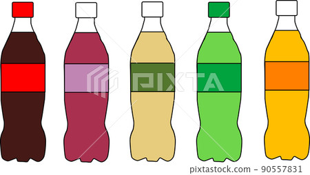 美味的碳酸果汁的插圖 90557831