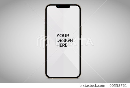 smartphone screen on white background mock up. Phone modern screen design. mock up isolated on gray background PSD. Save with clipping path. smartphone screen on white background mock up. Phone modern screen design. mock up isolated on gray background PSD. Save with clipping path. 90558761