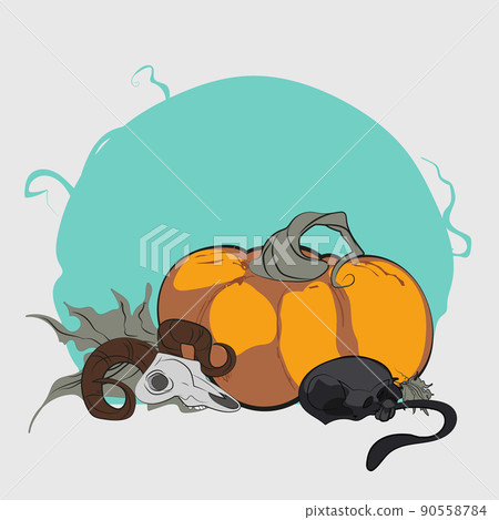 Vector Halloween cover website with space for text 90558784