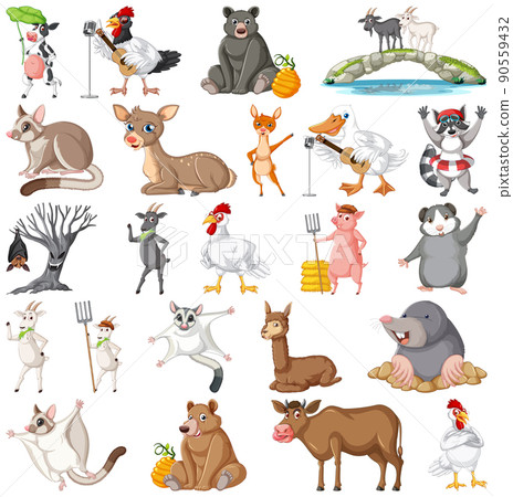 Set of different kids of animals 90559432