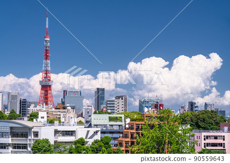 《東京》初夏的東京城市形象 90559643