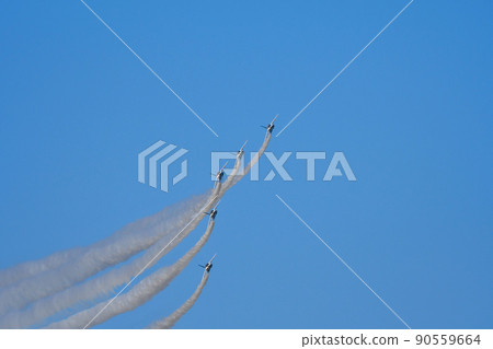 T-4 Blue Impulse Acrobatic Flight Delta Formation 90559664