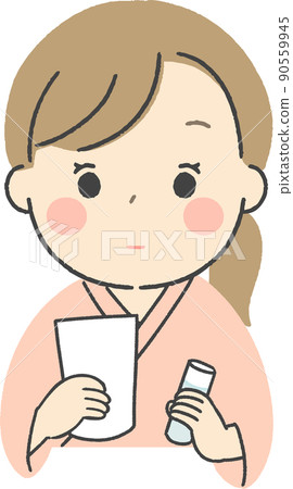 Women with barium and foaming agents Women with barium and foaming agents 90559945