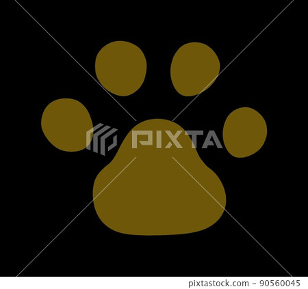 Paw black back gold 90560045