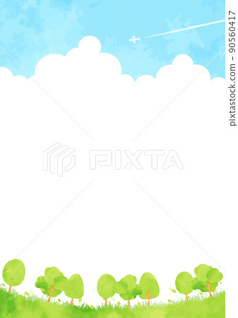 Beautiful forest landscape illustration 90560417