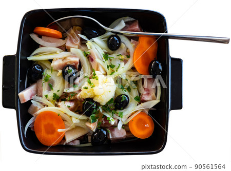 Pork ear salad, dish of Portuguese cuisine Pork ear salad, dish of Portuguese cuisine 90561564