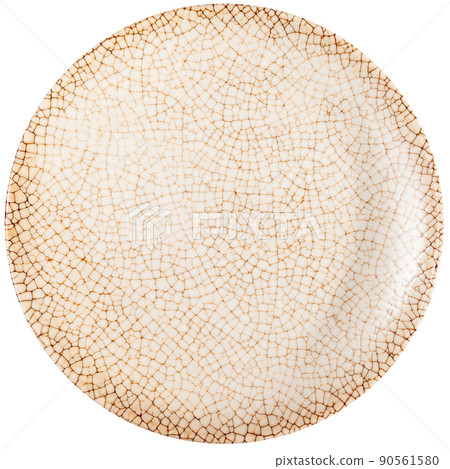 Empty plate and serving pieces on table Empty plate and serving pieces on table 90561580