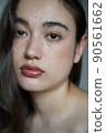 Freckle make-up woman 90561662