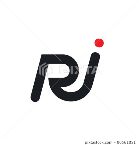RI or RJ letter icon business vector concept design RI or RJ letter icon business vector concept design 90561851