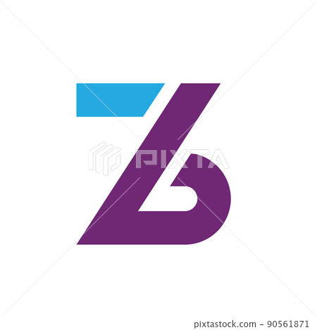 z or zb letter   icon vector illustration concept design 90561871