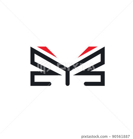 abstract dragonfly or butterfly  icon vector concept design web abstract dragonfly or butterfly  icon vector concept design web 90561887