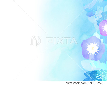 涼爽的牽牛花背景 90562579