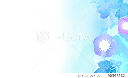 涼爽的牽牛花背景 涼爽的牽牛花背景 90562582