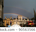 England Double rainbow over London after the rain 90563566