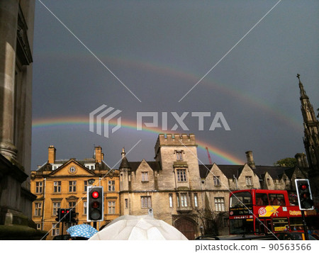 England Double rainbow over London after the rain England Double rainbow over London after the rain 90563566
