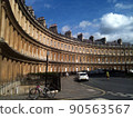 Long arched building in London, England 90563567