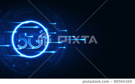 5G technology speed concept. modern network connection concept background. global connection and internet network concept, new generation networks. vector design 90564169