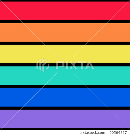 Pattern stripe seamless. Red, Orange, Yellow, Green, Blue and Purple color on black background. Pattern stripe seamless. Red, Orange, Yellow, Green, Blue and Purple color on black background. 90564857
