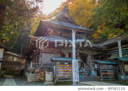 Autumn Shinshu Ueda Autumn leaves Bessho Onsen (Kamakura, Shinshu) Kitamuki Kannon 90565119