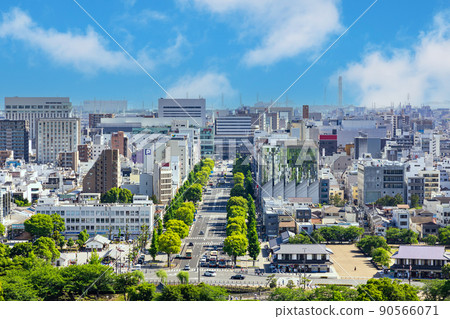 Scenery from the castle tower of Hyogo Himeji Castle 90566071